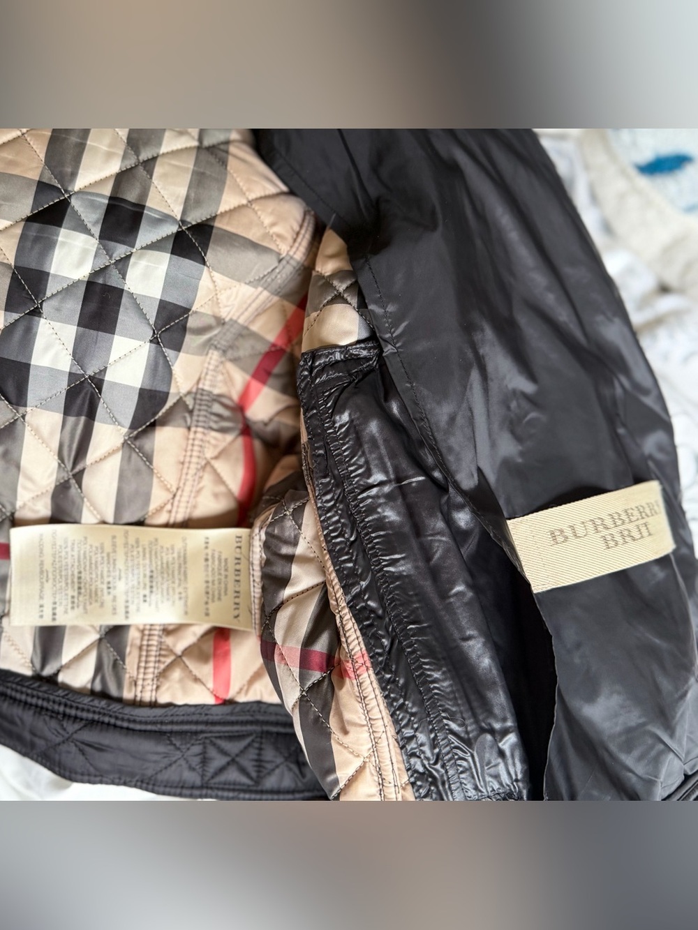 Burberry Quilted Bomber Moto Jacket | Size M - Picture 8 of 11